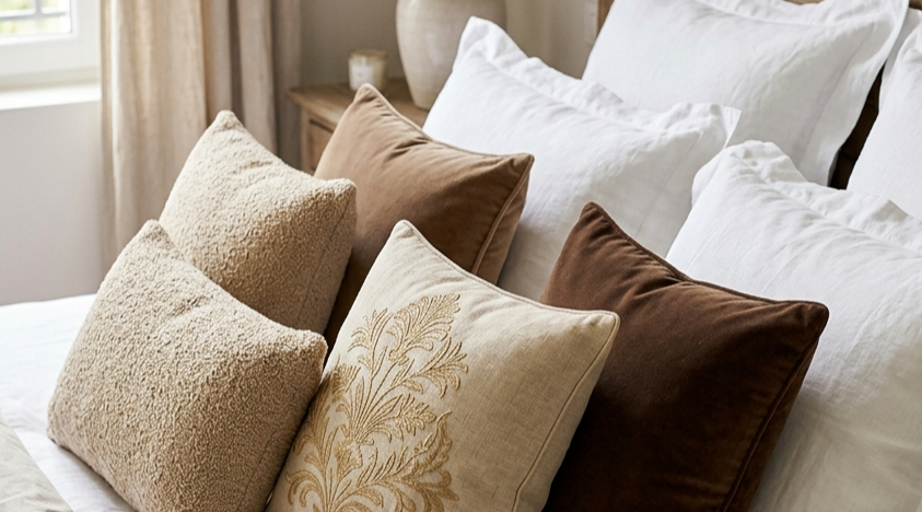 coussins chambre cocooning