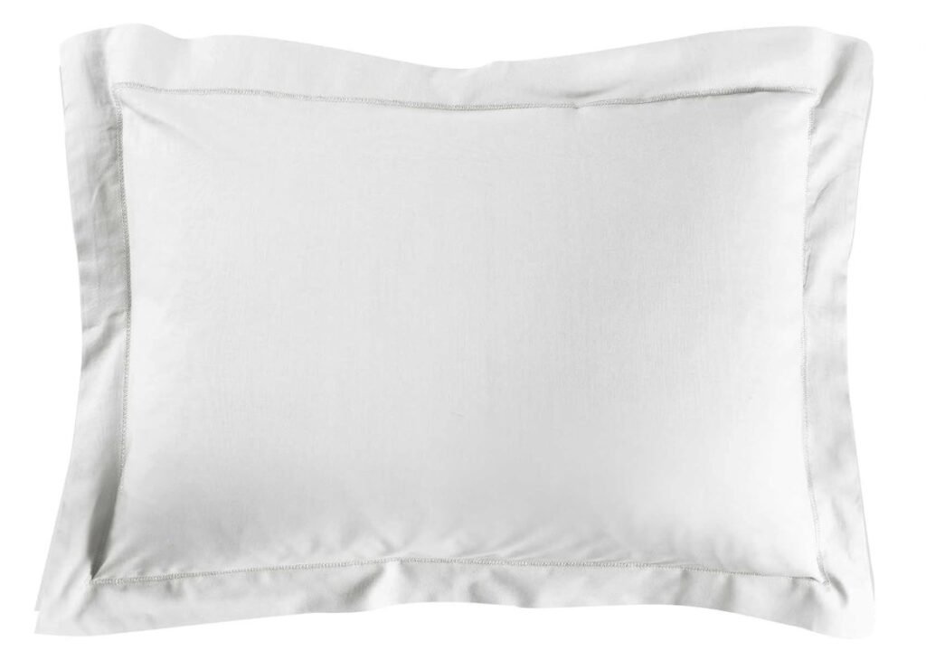 housse d'oreillers rectangulaire à volant plat
