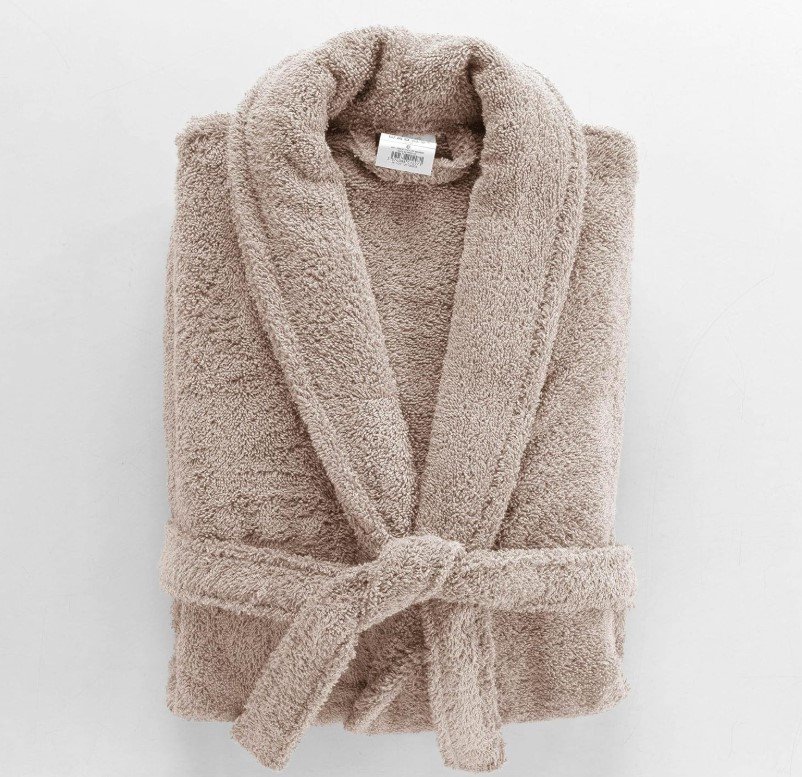 peignoir beige amazon