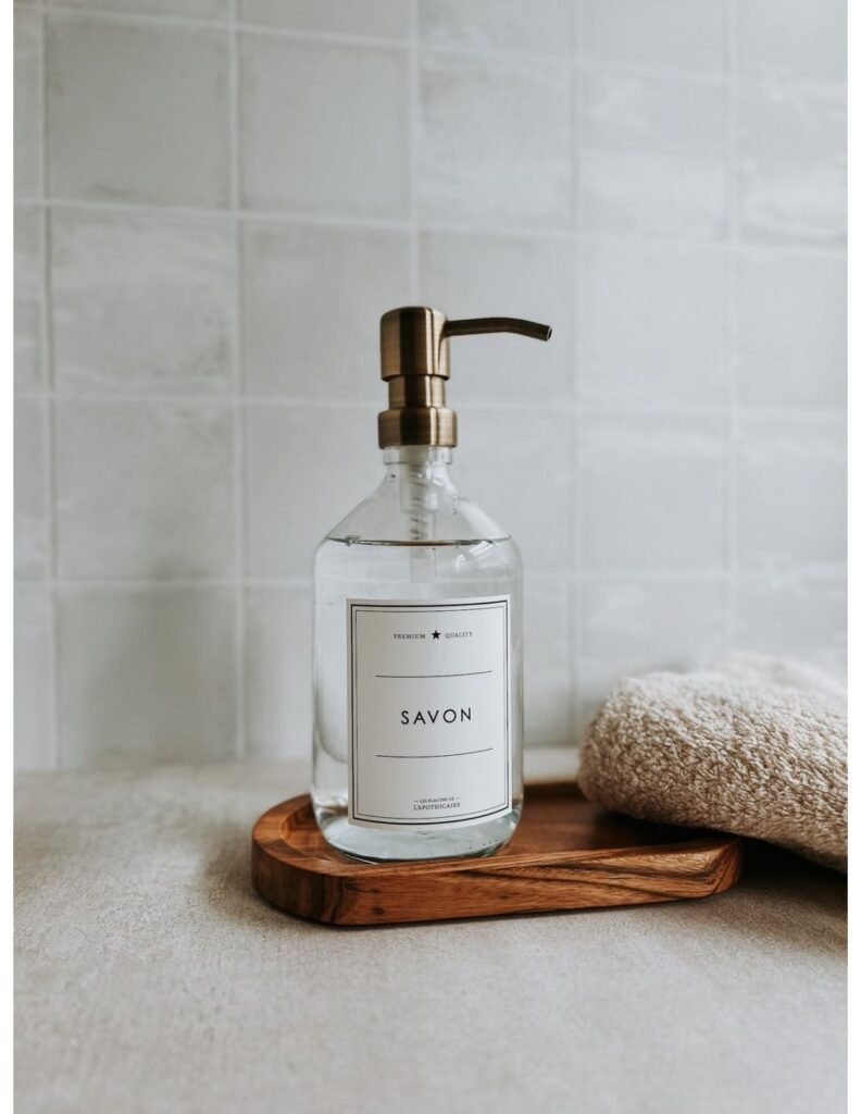 distributeur-de-savon-flacon-transparent