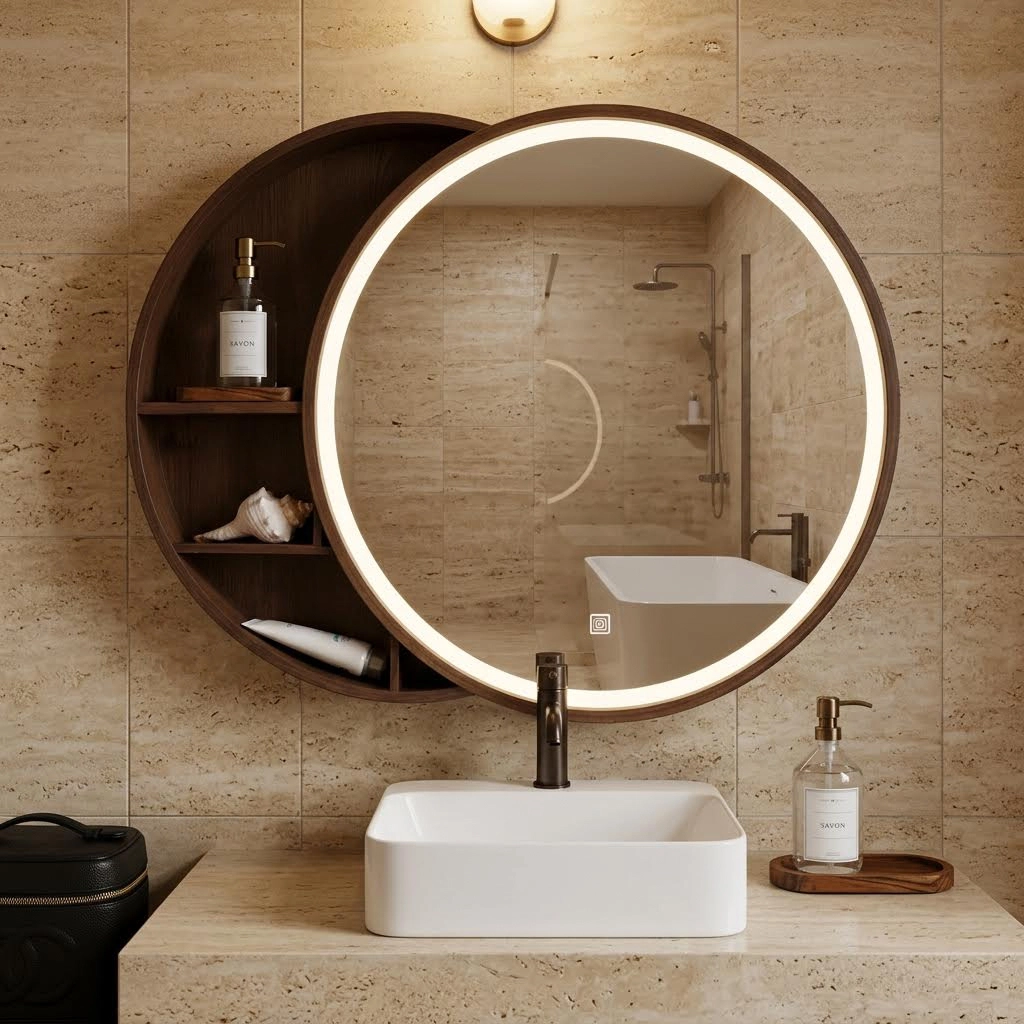 Salle de bain - miroir avec rangement